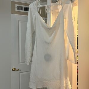 White Fox cowl dress